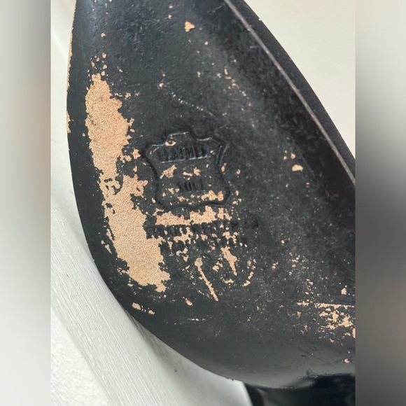 Stuart Weitzman Black Pumps nylon 5 1/2 M office street point toe heel wedding - Picture 9 of 10